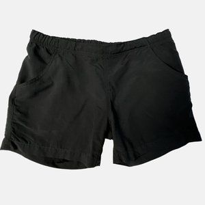 Kavu Shorts Nylon Mesh Pockets Drawstring Waist Black Womens Size Small S